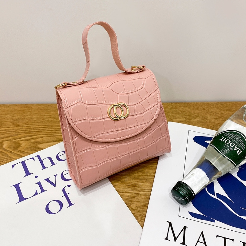 Ladies Hand Bag Women's Bag 2021 New Circle Crocodile Pattern Portable Small Square Bag Casual Cell Phone Small Bag Ladies Hand Bag Women's Bag 2021 New Circle Crocodile Pattern Portable Small Square Bag Casual Cell Phone Small Bag