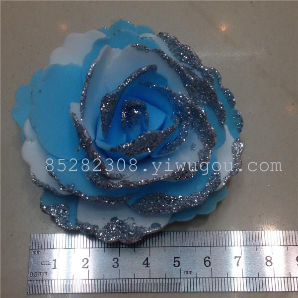 PE double color powder rose wedding bride holding flower, wrist flower accessories