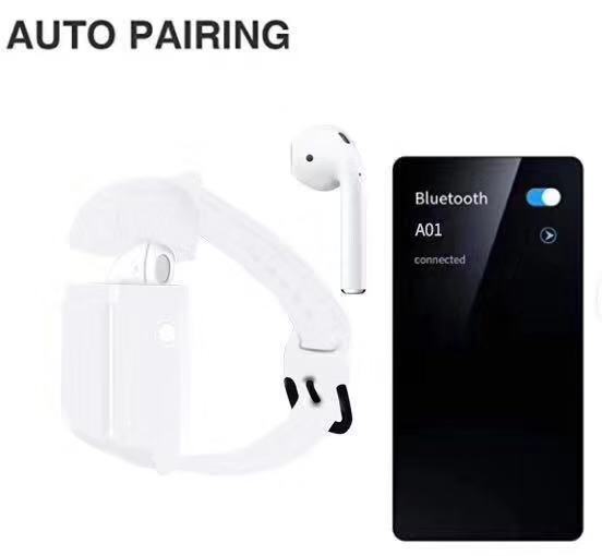 Cross - border hot style A01 TWS wrist wireless bluetooth headset portable fashionable sports running HIFI