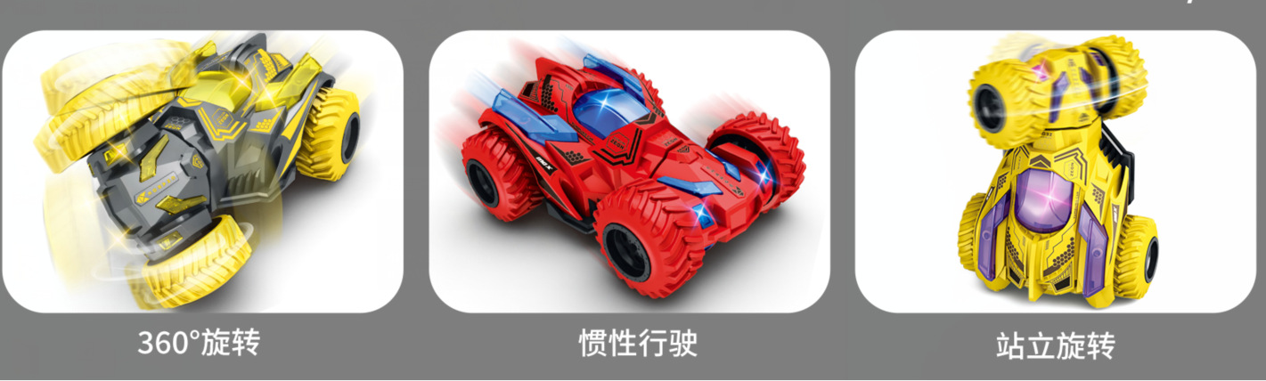 Children's Cool Drive Inertia Stunt Car Double-Sided Four-Wheel Drive Standing Rotating Stunt Car (12 PCs/Box) Children's Cool Drive Inertia Stunt Car Double-Sided Four-Wheel Drive Standing Rotating Stunt Car (12 PCs/Box)