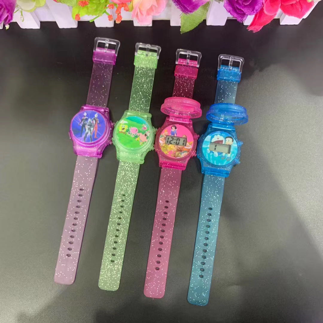 Chi Yi fashion flip-flop electronic watches wrist decoration flip children electronic watch manufacturers direct