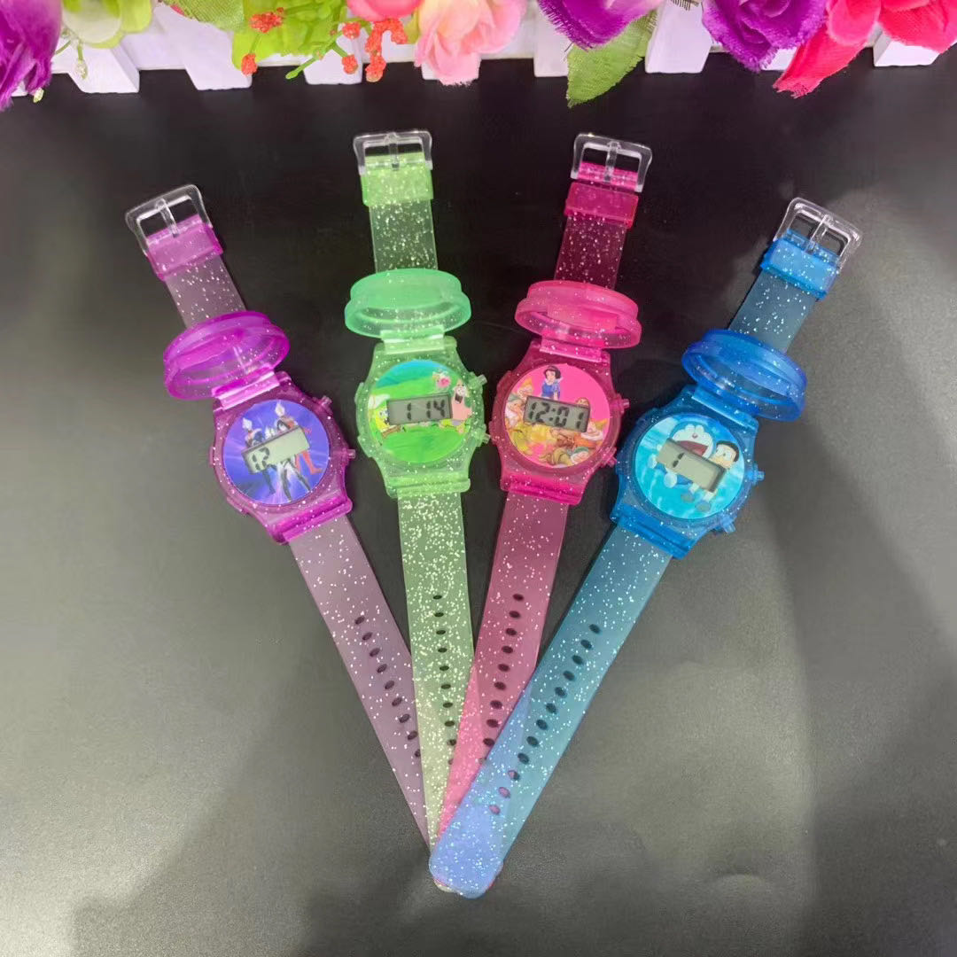 Chi Yi fashion flip-flop electronic watches wrist decoration flip children electronic watch manufacturers direct