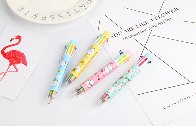 Factory direct cartoon creative circle 8 color ballpoint pen cartoon animal touch ballpoint pen hot office book Factory direct cartoon creative circle 8 color ballpoint pen cartoon animal touch ballpoint pen hot office book