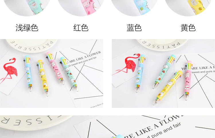 Factory direct cartoon creative circle 8 color ballpoint pen cartoon animal touch ballpoint pen hot office book Factory direct cartoon creative circle 8 color ballpoint pen cartoon animal touch ballpoint pen hot office book