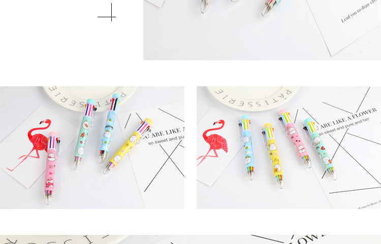 Factory direct cartoon creative circle 8 color ballpoint pen cartoon animal touch ballpoint pen hot office book Factory direct cartoon creative circle 8 color ballpoint pen cartoon animal touch ballpoint pen hot office book