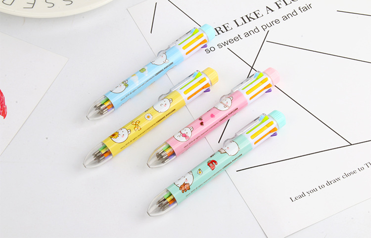 Factory direct cartoon creative circle 8 color ballpoint pen cartoon animal touch ballpoint pen hot office book Factory direct cartoon creative circle 8 color ballpoint pen cartoon animal touch ballpoint pen hot office book