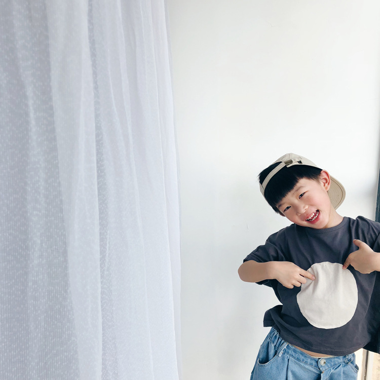 1door Children's Clothing Custom 2021 Summer Custom Vivi Same Retro Tuning Patch Circle Oversizet T-shirt 1door Children's Clothing Custom 2021 Summer Custom Vivi Same Retro Tuning Patch Circle Oversizet T-shirt