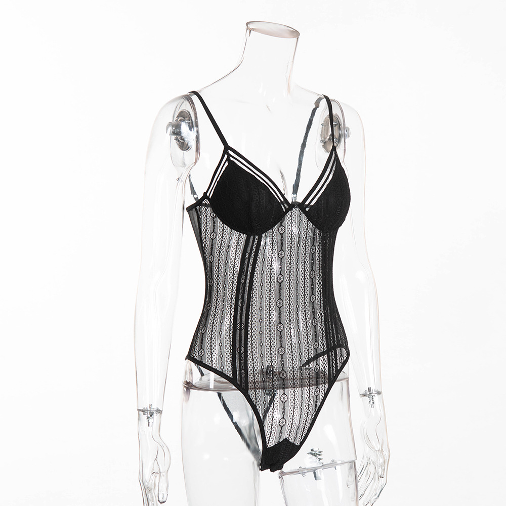 Sexy lingerie AliExpress Hot-Selling New Arrival Women's Circle Hole Stitching Sexy Jumpsuit Underwear Sexy lingerie AliExpress Hot-Selling New Arrival Women's Circle Hole Stitching Sexy Jumpsuit Underwear
