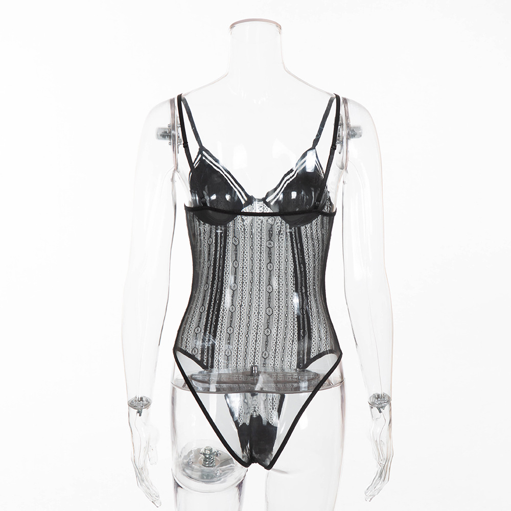 Sexy lingerie AliExpress Hot-Selling New Arrival Women's Circle Hole Stitching Sexy Jumpsuit Underwear Sexy lingerie AliExpress Hot-Selling New Arrival Women's Circle Hole Stitching Sexy Jumpsuit Underwear