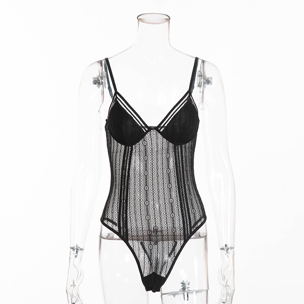 Sexy lingerie AliExpress Hot-Selling New Arrival Women's Circle Hole Stitching Sexy Jumpsuit Underwear Sexy lingerie AliExpress Hot-Selling New Arrival Women's Circle Hole Stitching Sexy Jumpsuit Underwear