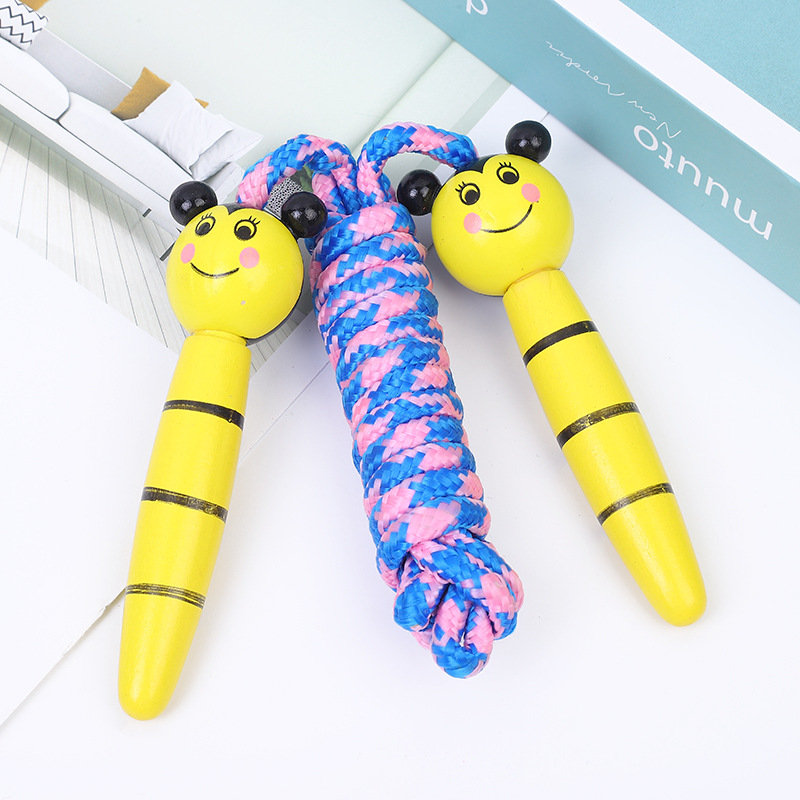 New Children Cartoon Wooden Animals Skipping Rope Kindergarten Elementary School Student Sports Skipping Rope Fitness Skipping Rope Factory Direct Sales New Children Cartoon Wooden Animals Skipping Rope Kindergarten Elementary School Student Sports Skipping Rope Fitness Skipping Rope Factory Direct Sales