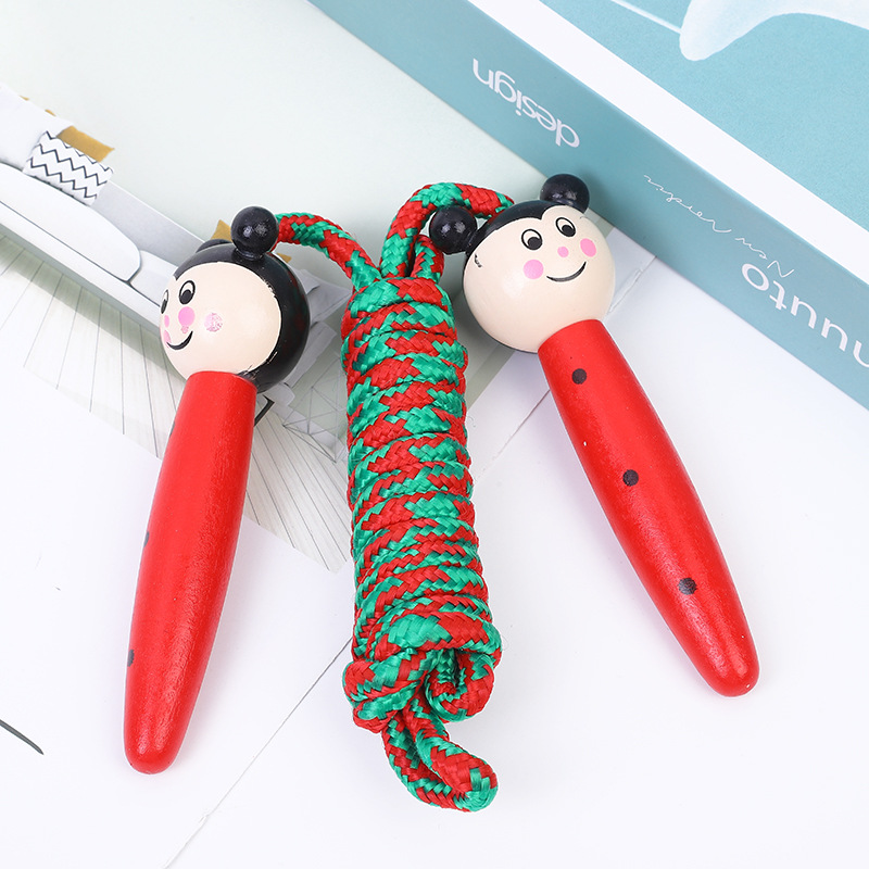 New Children Cartoon Wooden Animals Skipping Rope Kindergarten Elementary School Student Sports Skipping Rope Fitness Skipping Rope Factory Direct Sales New Children Cartoon Wooden Animals Skipping Rope Kindergarten Elementary School Student Sports Skipping Rope Fitness Skipping Rope Factory Direct Sales
