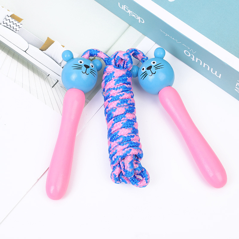 New Children Cartoon Wooden Animals Skipping Rope Kindergarten Elementary School Student Sports Skipping Rope Fitness Skipping Rope Factory Direct Sales New Children Cartoon Wooden Animals Skipping Rope Kindergarten Elementary School Student Sports Skipping Rope Fitness Skipping Rope Factory Direct Sales