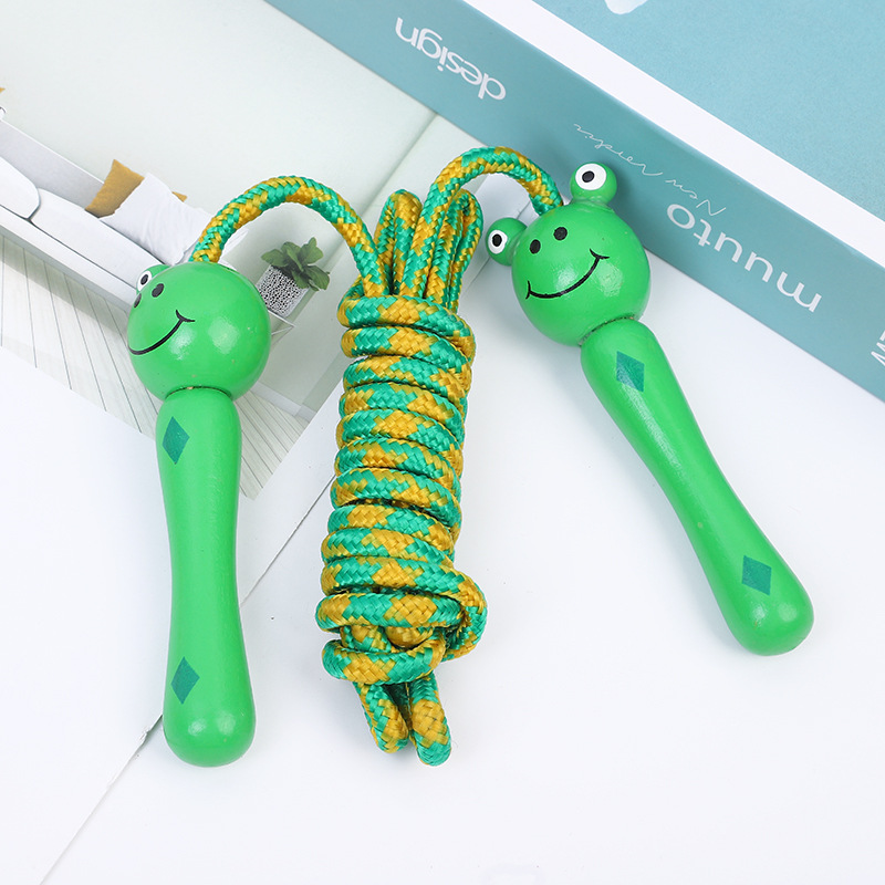 New Children Cartoon Wooden Animals Skipping Rope Kindergarten Elementary School Student Sports Skipping Rope Fitness Skipping Rope Factory Direct Sales New Children Cartoon Wooden Animals Skipping Rope Kindergarten Elementary School Student Sports Skipping Rope Fitness Skipping Rope Factory Direct Sales