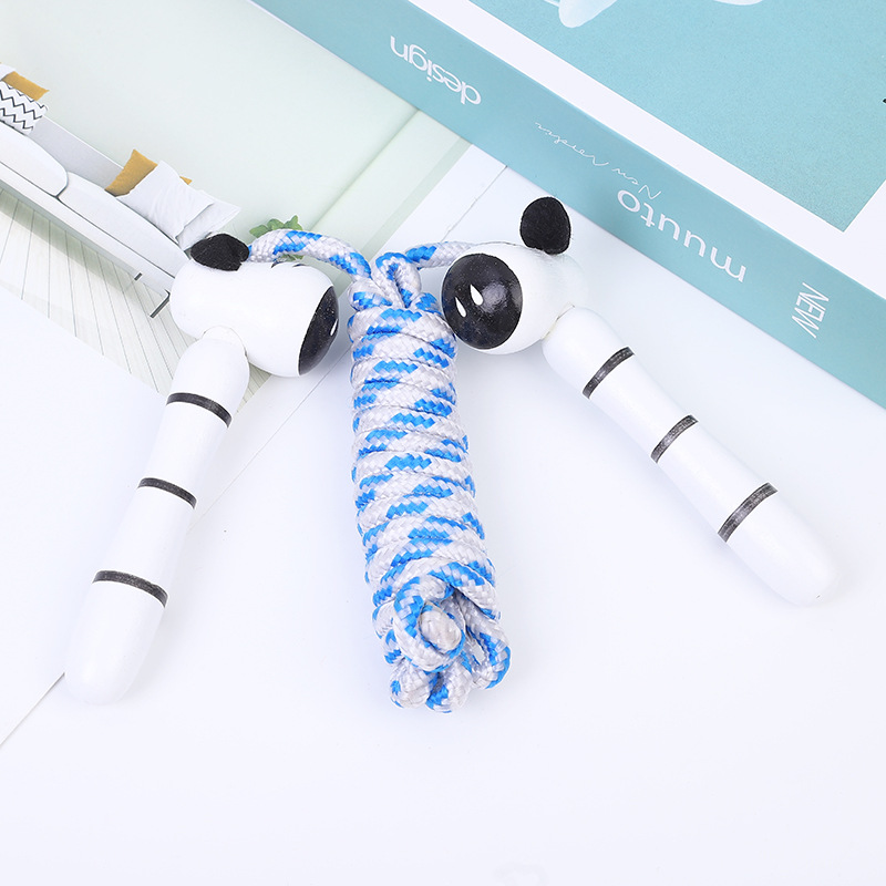 New Children Cartoon Wooden Animals Skipping Rope Kindergarten Elementary School Student Sports Skipping Rope Fitness Skipping Rope Factory Direct Sales New Children Cartoon Wooden Animals Skipping Rope Kindergarten Elementary School Student Sports Skipping Rope Fitness Skipping Rope Factory Direct Sales