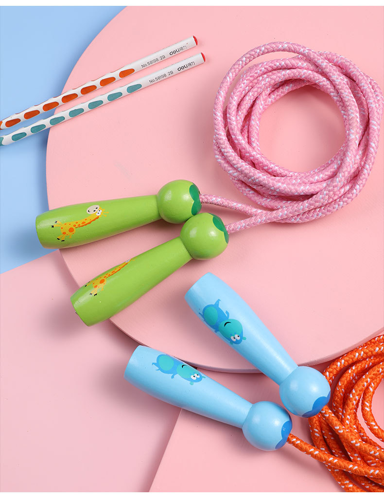 New Children Cartoon Wooden Animals Skipping Rope Kindergarten Elementary School Student Sports Skipping Rope Fitness Skipping Rope Factory Direct Sales New Children Cartoon Wooden Animals Skipping Rope Kindergarten Elementary School Student Sports Skipping Rope Fitness Skipping Rope Factory Direct Sales