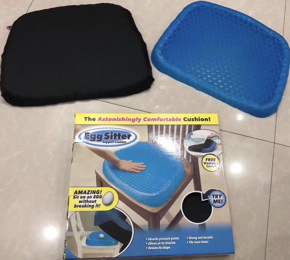 Multifunctional Silicone Egg Cushion Honeycomb Gel Car Seat Cushion Breathable Cool Soft Cushion Office