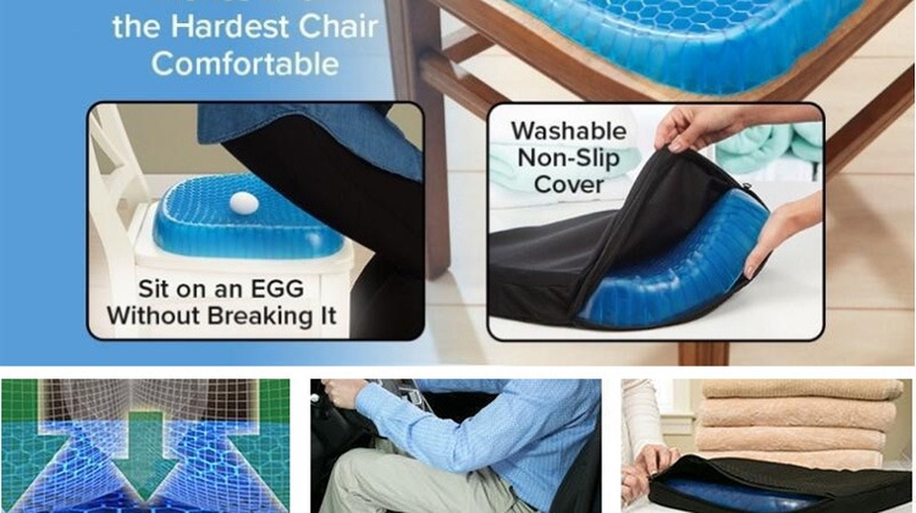 Multifunctional Silicone Egg Cushion Honeycomb Gel Car Seat Cushion Breathable Cool Soft Cushion Office