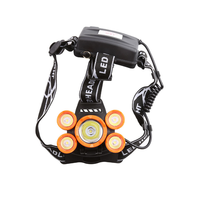 Cross-Border Amazon T6 Outdoor Lighting Major Headlamp Probe Hunting Light 5 Planes Night Night Fish Luring Lamp Cross-Border Amazon T6 Outdoor Lighting Major Headlamp Probe Hunting Light 5 Planes Night Night Fish Luring Lamp