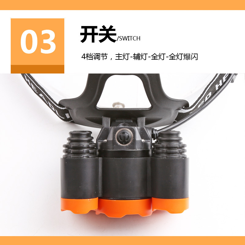 Cross-Border Amazon T6 Outdoor Lighting Major Headlamp Probe Hunting Light 5 Planes Night Night Fish Luring Lamp Cross-Border Amazon T6 Outdoor Lighting Major Headlamp Probe Hunting Light 5 Planes Night Night Fish Luring Lamp