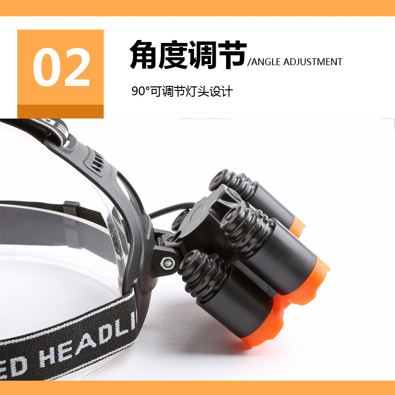 Cross-Border Amazon T6 Outdoor Lighting Major Headlamp Probe Hunting Light 5 Planes Night Night Fish Luring Lamp Cross-Border Amazon T6 Outdoor Lighting Major Headlamp Probe Hunting Light 5 Planes Night Night Fish Luring Lamp