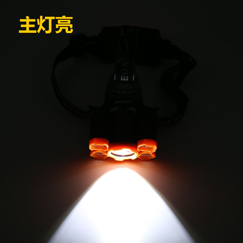 Cross-Border Amazon T6 Outdoor Lighting Major Headlamp Probe Hunting Light 5 Planes Night Night Fish Luring Lamp Cross-Border Amazon T6 Outdoor Lighting Major Headlamp Probe Hunting Light 5 Planes Night Night Fish Luring Lamp