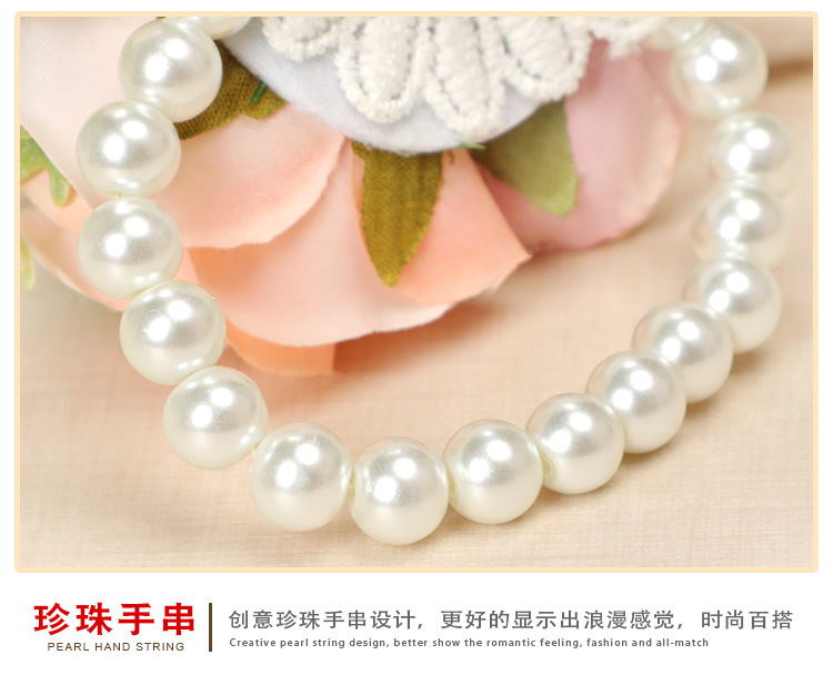 Wrist Flower Bridesmaid Sisters Group Artificial Flower Bracelet Wedding Ceremony and Wedding Celebration Supplies Whole