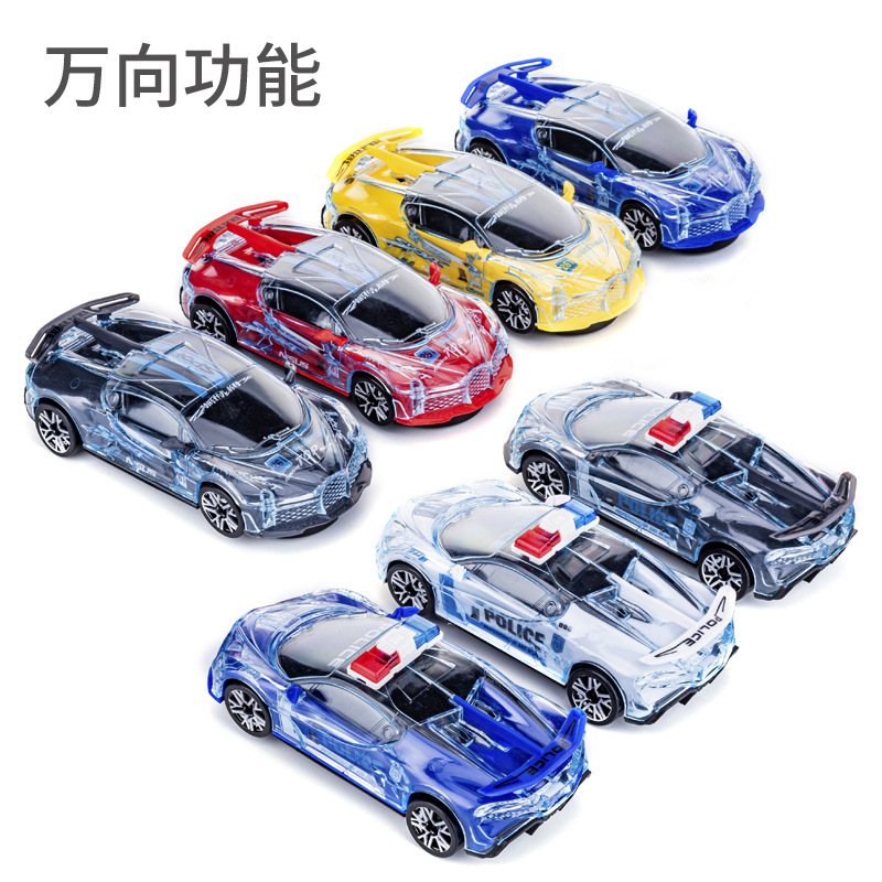 One Piece Dropshipping Internet Celebrity Stall Night Market Inertia Universal Electric Cool Light Music Sports Car Luminous Children&#039;s Toys