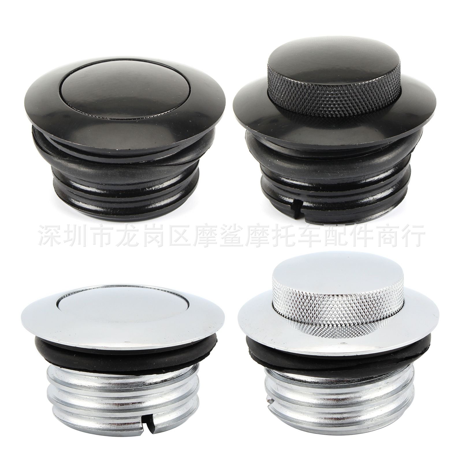 Harley Fuel Tank Cap Modified Push-Type Fuel Tank Cap Harley Motorcycle CNC Hidden Fuel Tank Pop-up Gas Cap