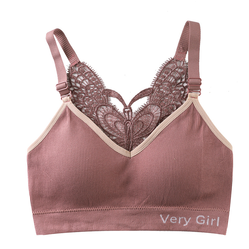Butterfly Beauty Back Underwear One-Piece Wireless Sports Bra Underwear Female Butterfly Beauty Back Sexy Push up Comfort