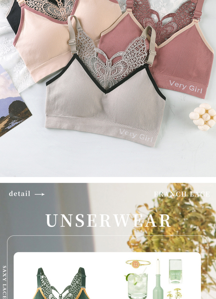Butterfly Beauty Back Underwear One-Piece Wireless Sports Bra Underwear Female Butterfly Beauty Back Sexy Push up Comfort Butterfly Beauty Back Underwear One-Piece Wireless Sports Bra Underwear Female Butterfly Beauty Back Sexy Push up Comfort