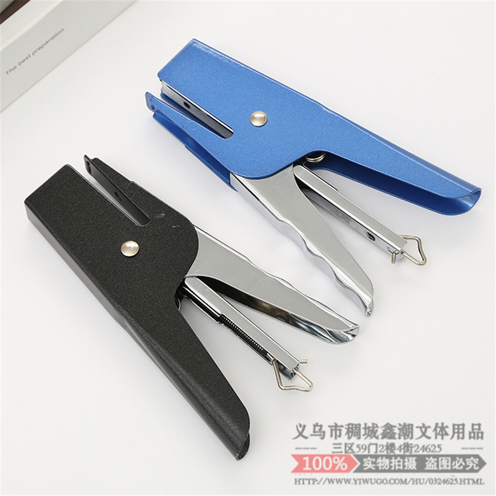 Stapler Hand-Held Stapler Student Large Heavy Thickening Household Book Stapler Office Supplies Nail Materials