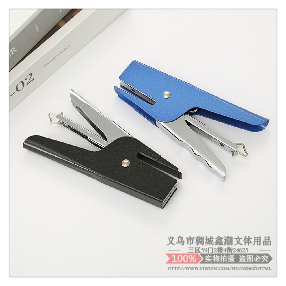 Stapler Hand-Held Stapler Student Large Heavy Thickening Household Book Stapler Office Supplies Nail Materials