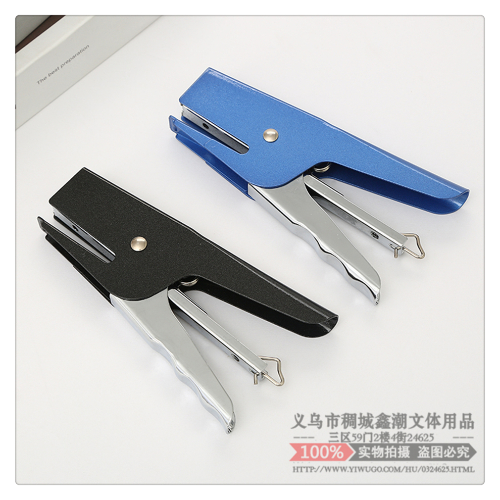 Stapler Hand-Held Stapler Student Large Heavy Thickening Household Book Stapler Office Supplies Nail Materials