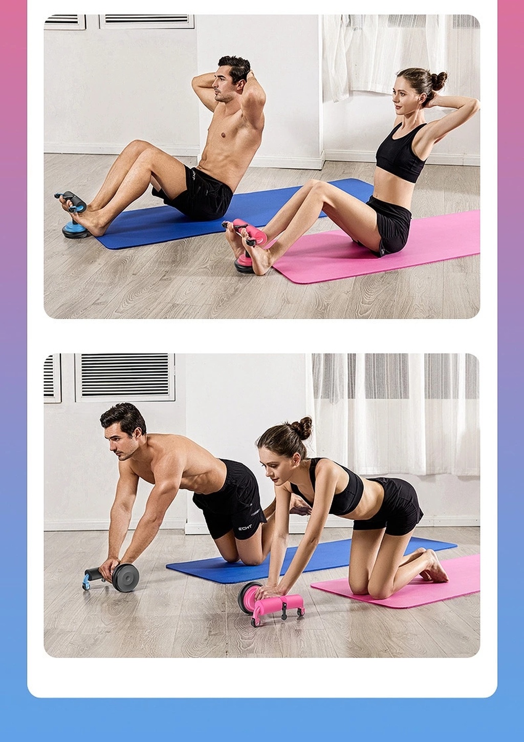 Home Gym Multi-Functional Sports Fitness Equipment Push-up Sit-Ups Abdominal Wheel Home Gym Multi-Functional Sports Fitness Equipment Push-up Sit-Ups Abdominal Wheel