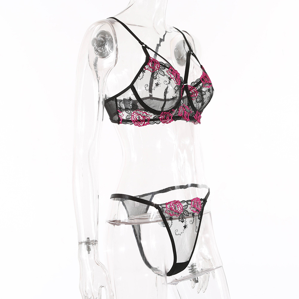 Shantou Dongzhoutai Knitted European and American Style Lace Embroidered Hollow-out Sexy Belt Steel Ring Push up Underwear 14484 Shantou Dongzhoutai Knitted European and American Style Lace Embroidered Hollow-out Sexy Belt Steel Ring Push up Underwear 14484