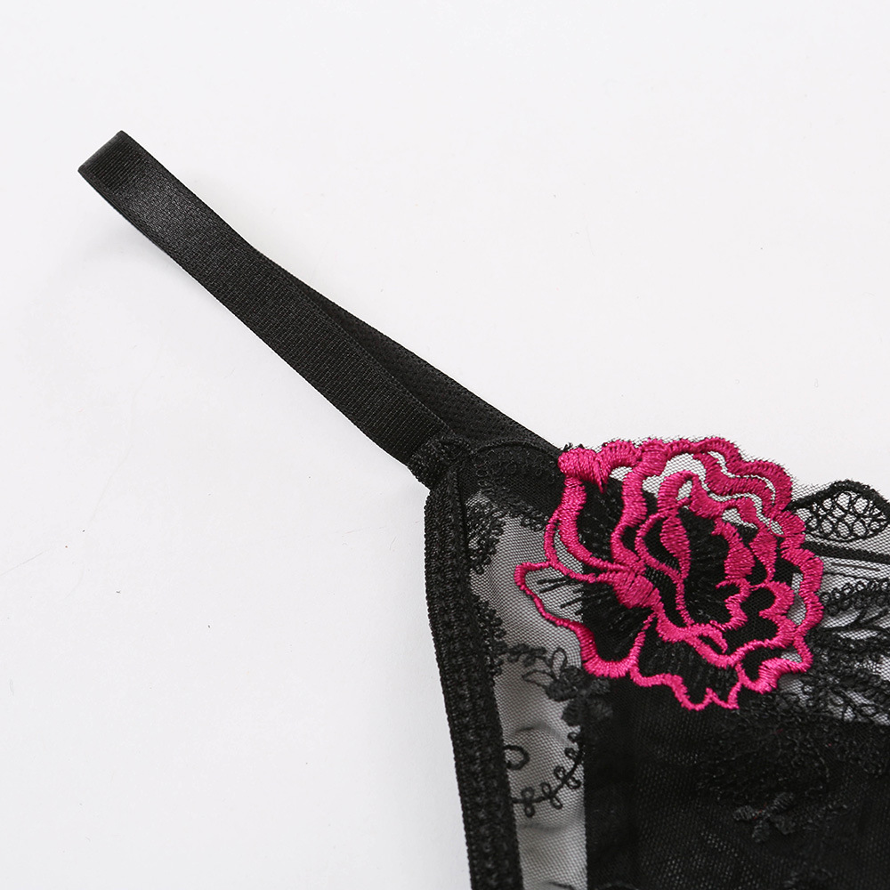 Shantou Dongzhoutai Knitted European and American Style Lace Embroidered Hollow-out Sexy Belt Steel Ring Push up Underwear 14484 Shantou Dongzhoutai Knitted European and American Style Lace Embroidered Hollow-out Sexy Belt Steel Ring Push up Underwear 14484