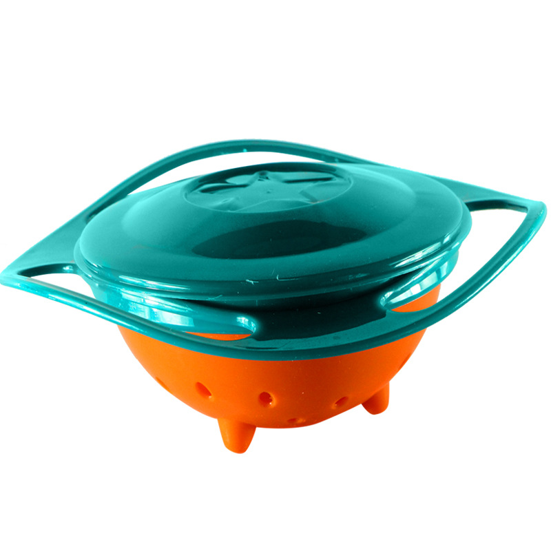 360 Degree rolating balance Bowl top FLYING saucer baby Bowl