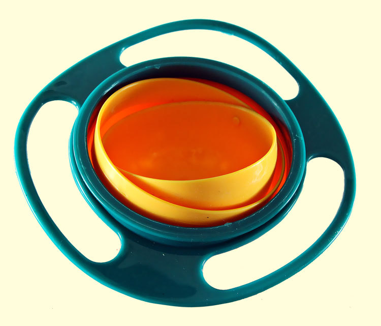 360 Degree rolating balance Bowl top FLYING saucer baby Bowl 360 Degree rolating balance Bowl top FLYING saucer baby Bowl