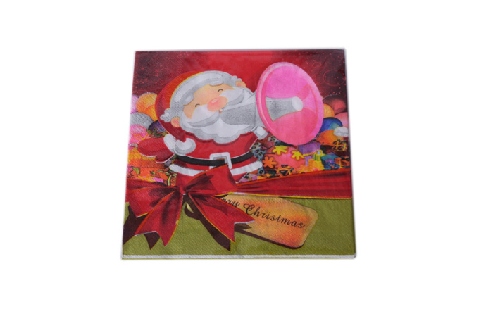 Colorful printing paper napkin Christmas tissue pocket tissue Western food use art tissue Colorful printing paper napkin Christmas tissue pocket tissue Western food use art tissue