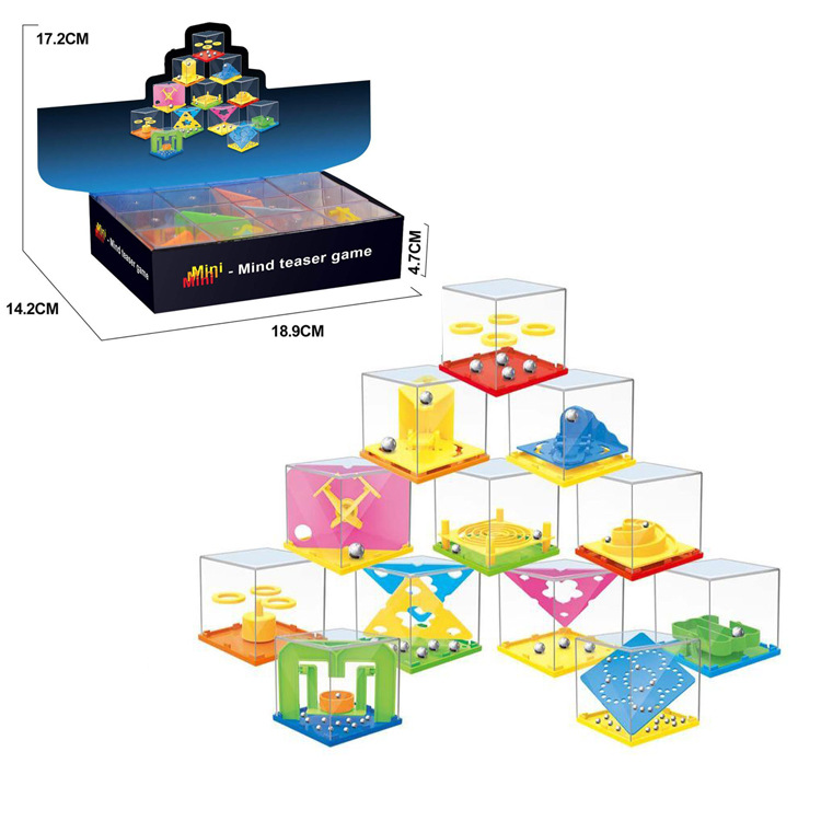 Children&#039;s mini-intelligence balance ball maze ball pressure toys brain teasers 12 pieces