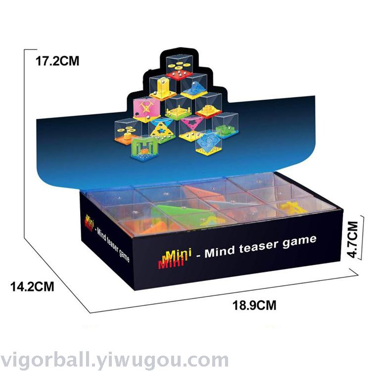 Children&#039;s mini-intelligence balance ball maze ball pressure toys brain teasers 12 pieces