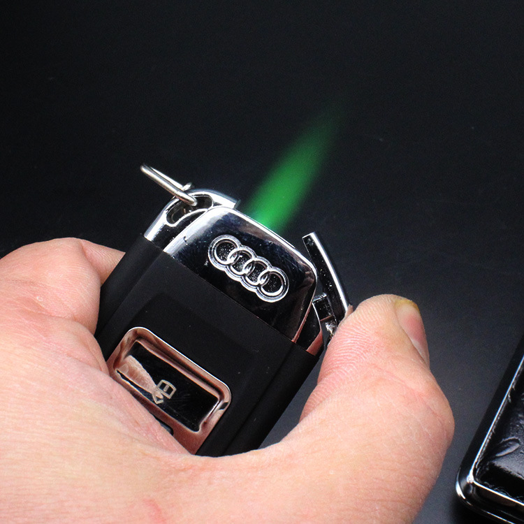 Creative Bentley Car Key Pendant Windproof Rechargeable Inflatable Metal Lighter Personality Fashion Cool Gift Generation