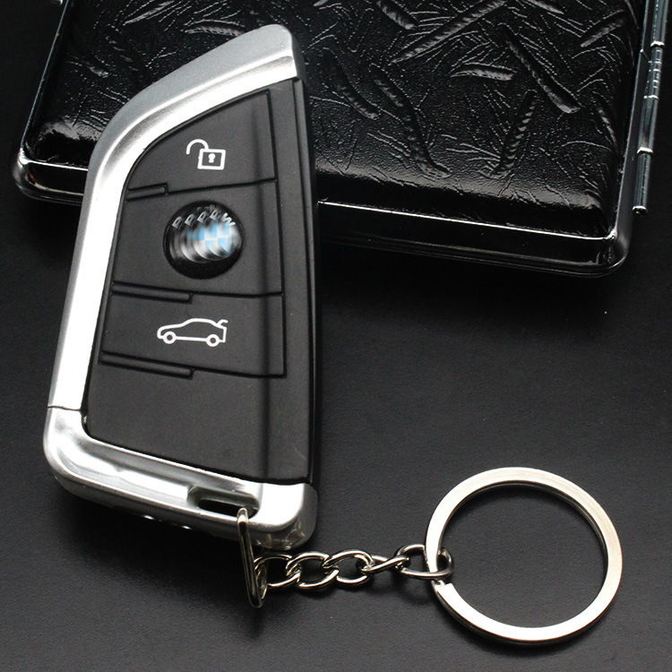 Creative Bentley Car Key Pendant Windproof Rechargeable Inflatable Metal Lighter Personality Fashion Cool Gift Generation