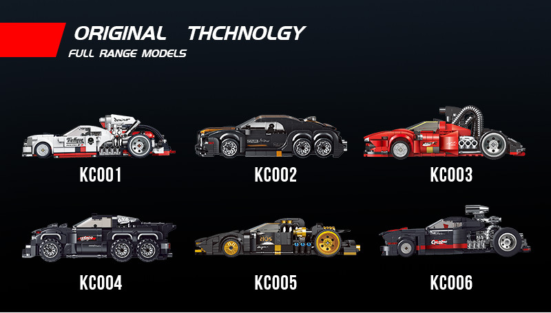 Cool Small Brick Technology Change Series KC001-KC006 Adult Pull Back Sports Car Building Blocks Decompression Toy Model Cool Small Brick Technology Change Series KC001-KC006 Adult Pull Back Sports Car Building Blocks Decompression Toy Model