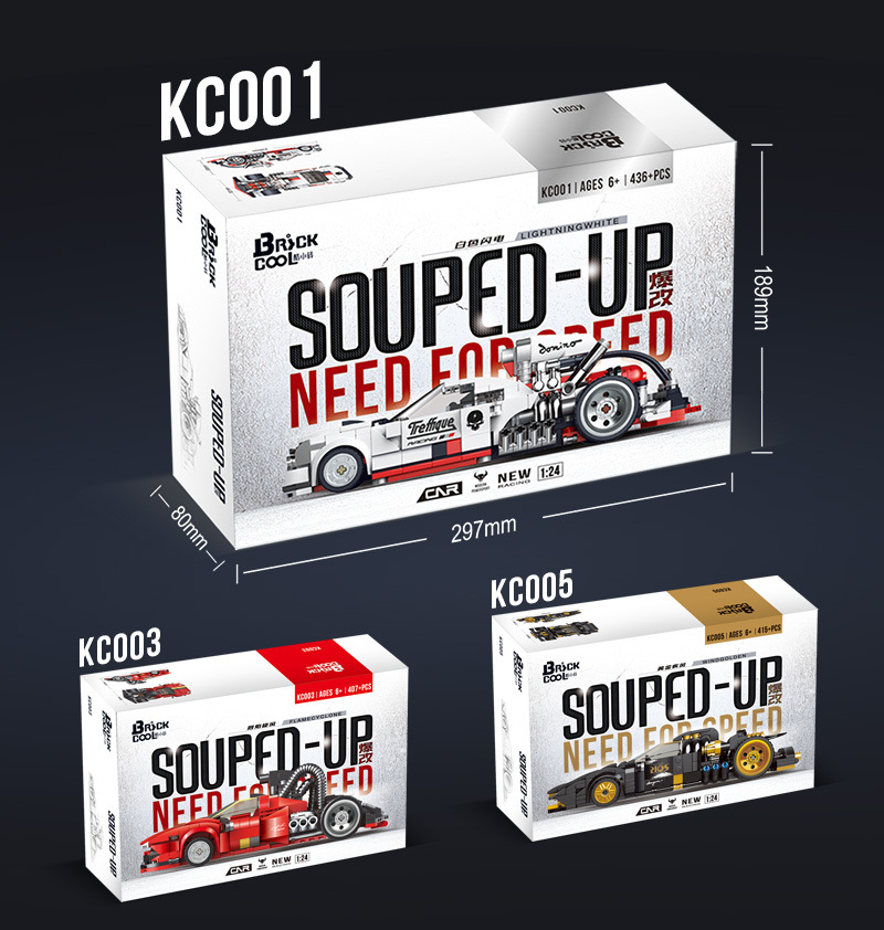 Cool Small Brick Technology Change Series KC001-KC006 Adult Pull Back Sports Car Building Blocks Decompression Toy Model Cool Small Brick Technology Change Series KC001-KC006 Adult Pull Back Sports Car Building Blocks Decompression Toy Model