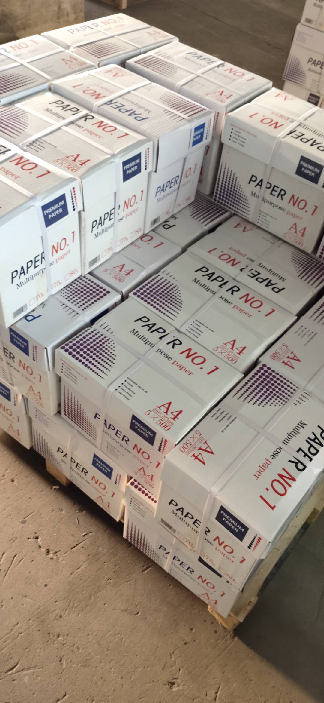 Factory Batch Delivery Port 70G A3 A4 Copy Paper Printing Paper 500 Sheets/Pack 5 Packs/Box