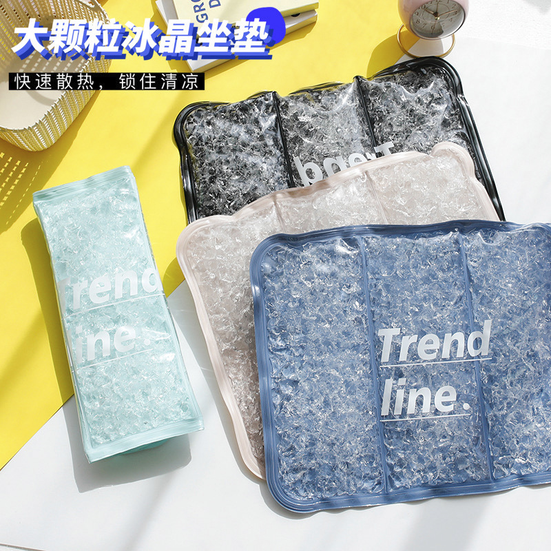 Ice Pad Student Summer Cushion Cool Pad Cooling Pad Car Gel Cushion Cooling Cushion Transparent Ice Crystal Ice Pad