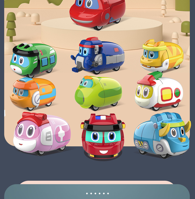 Bkk1212 Set Help Dragon Gold Car 10-Piece Set Cool Cute Car Model Boy Toy