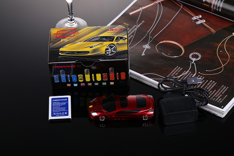 Car Phonef15 with Code Car Children's Cartoon Cool Horse Race Lamp Flip Mobile Phone for Students